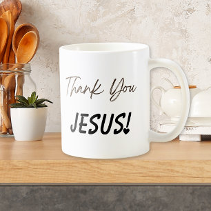 Thank You Jesus Exclamation Heart Mug