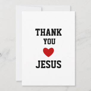 Thank You Jesus Modern Christian Faith Heart Invitation