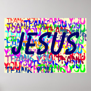 Thank you, Jesus Poster