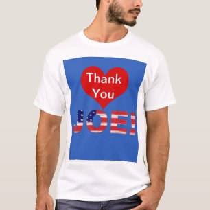 Thank You JOE! On Blue With Flag T-Shirt