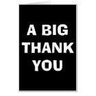 Thank you jumbo card oversized thank you card
