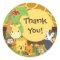 Thank You Jungle Safari Baby Animals Sticker