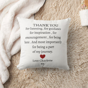 Thank You Keepsake Personalised Thank You Cushion