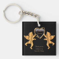 Thank you key chain favour sweet 16