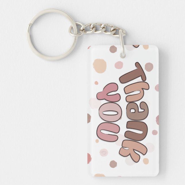 Thank you  key ring (Front)