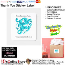 Thank You Label Elegant Packaging Promoting 11