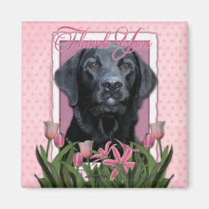 Thank You - Labrador - Black - Gauge Magnet