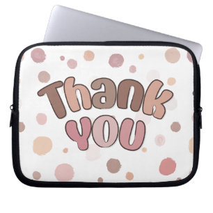 Thank you laptop sleeve