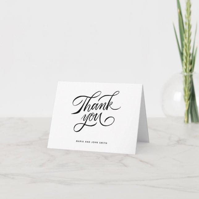 Thank you lettering card (Front)