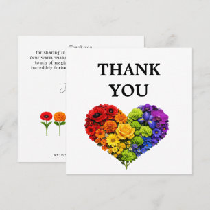 🌈Thank you LGBTQ+ Flourish Together Thank You Card