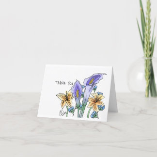 Thank you lillies card
