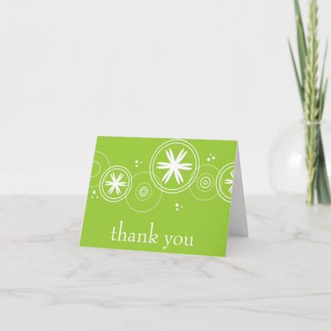 thank you, lime thank you card (Front)