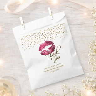 Thank you Lipsense Lips - Hot Pink Favour Bags