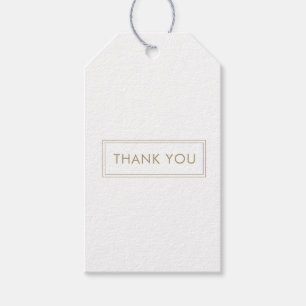 Thank You Logo Elegant Modern Hang Tag