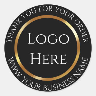 Thank you Logo Here Classic Round Sticker