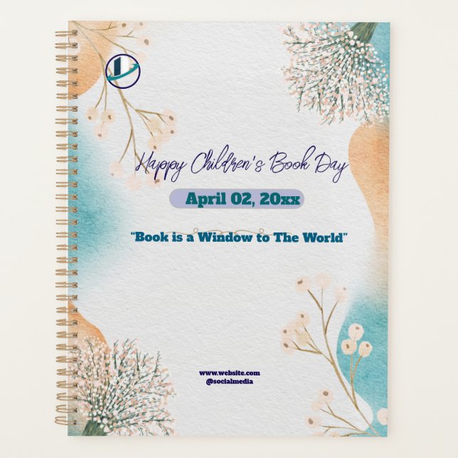 Thank you & Logo & Text personalise Planner (Front)