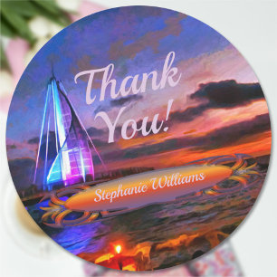 Thank You Los Muertos Pier 1182 Classic Round Sticker