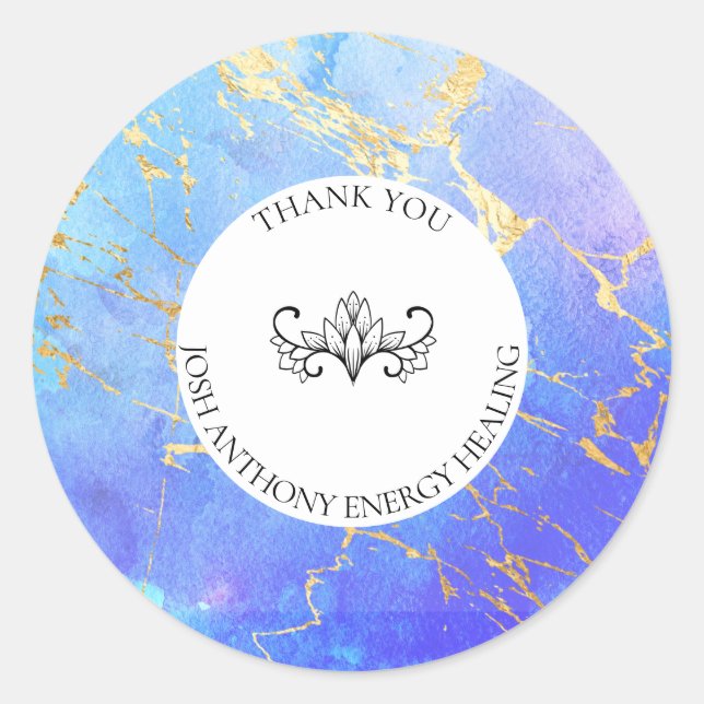 *~* THANK YOU Lotus Nebula Galaxy Universe AP3 Classic Round Sticker (Front)