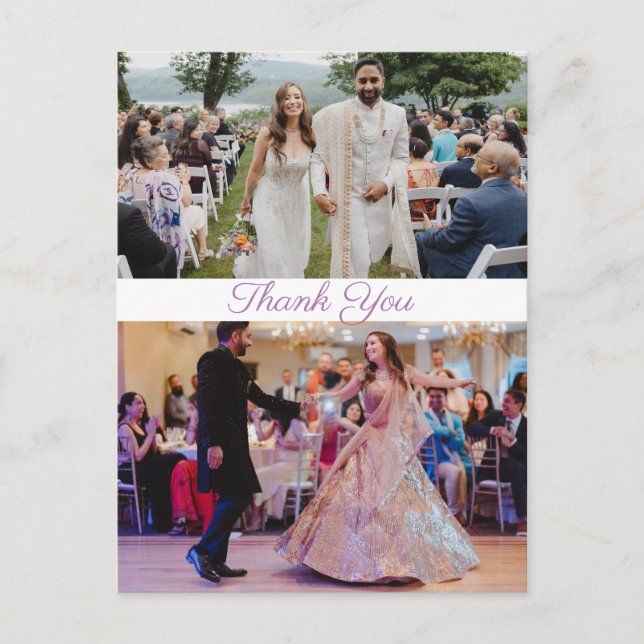 Thank you Love Simple Postcard (Front)