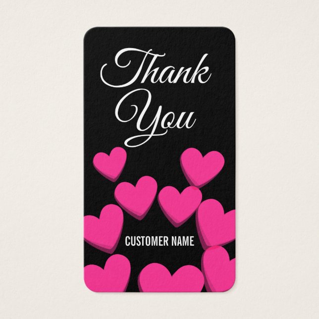 Thank You Loyal Customer Hearts (Front)