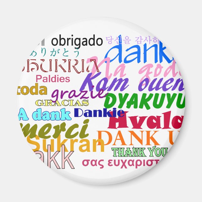Thank You Magnet (Front)