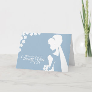 Thank You Maid of Honour Bridal Flower Wedding Car Card