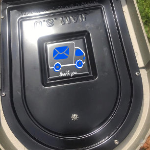 Thank you Mail Box Decal Sticker, Thank you label,