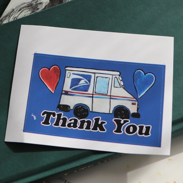 Thank You Mail Carriers Postal Workers             Rectangular Sticker (Creator Uploaded)
