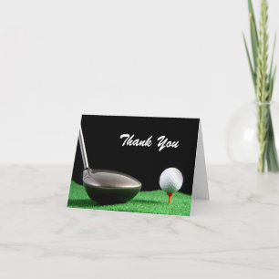 Thank You Man Golf Birthday Card