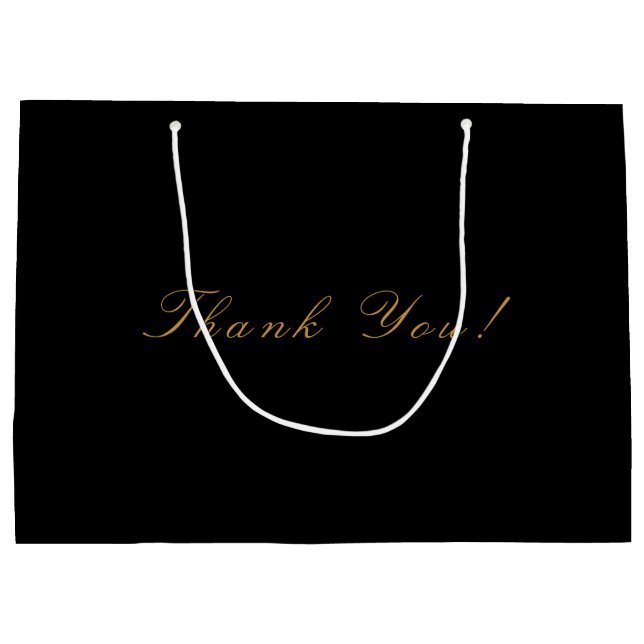 Thank You Mark Party Large Gift Bag (Back)
