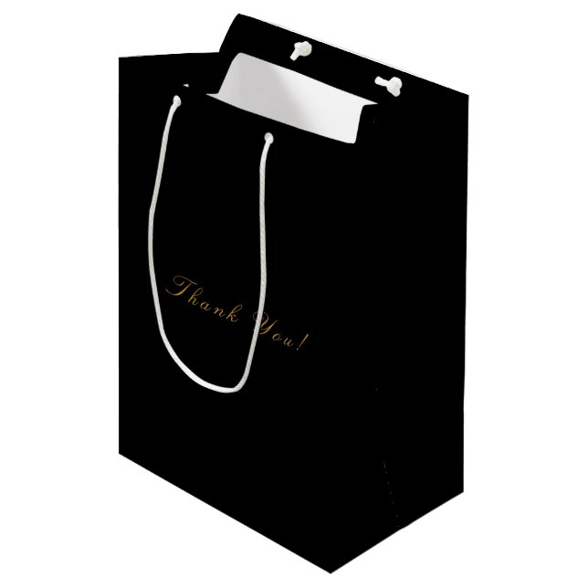 Thank You Mark Party Medium Gift Bag (Front Angled)