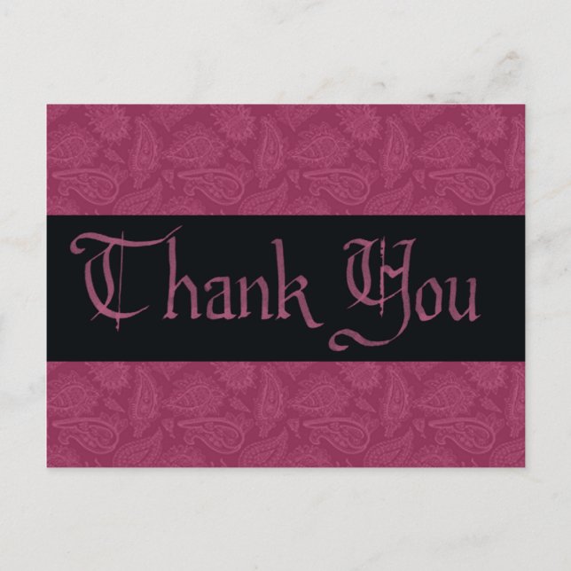 Thank You Masquerade Postcard (Front)