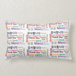 Thank You, Merci, Dank Lumbar Cushion