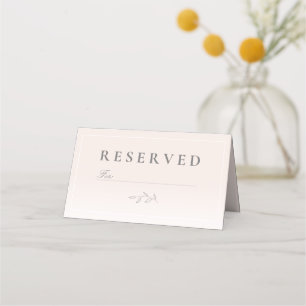 Thank You Message Reserved Place Card