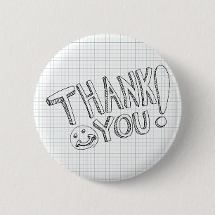 Thank You Messages 6 Cm Round Badge