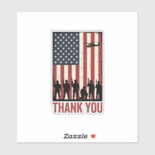 Thank You Military American Flag Shirt Design_1
