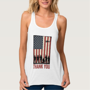Thank You Military American Flag Shirt Design_1