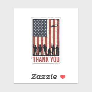 Thank You Military American Flag Shirt Design_1