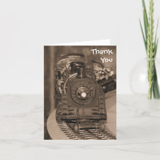 Thank You Model Train Card