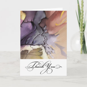 Thank You. Modern Abstract Painting Thank You Card