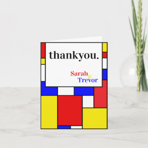 Thank You Modern Bold Primary Colours