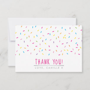 THANK YOU modern cute sprinkles colourful baking