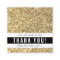 THANK YOU modern simple glam luxe gold glitter