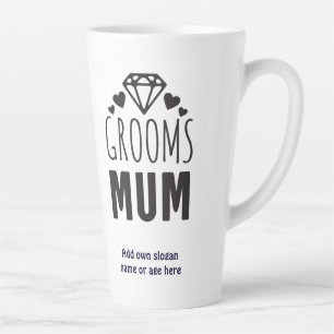 Thank You Mother of Groom Bridal Party Floral Gift Latte Mug