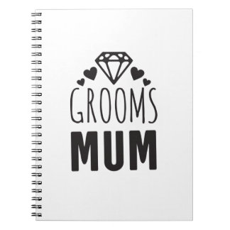 Thank You Mother of Groom Bridal Party Floral Gift Notebook