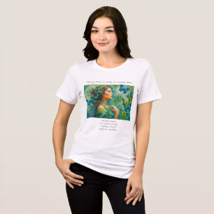 Thank you, Mother Poem T-shirt. Tri-Blend Shirt