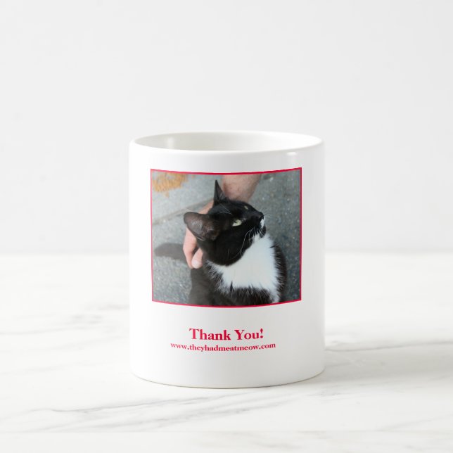 Thank You Mug. Coffee Mug (Center)