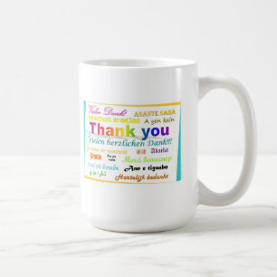 Thank You mug - multilingual