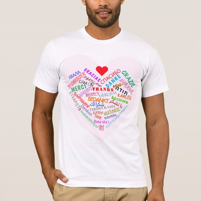 THANK YOU - Multi Language - International  - T-Shirt (Front)