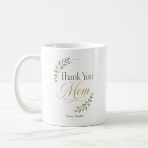 Thank You Mum Botanical Appreciation Coffee Mug